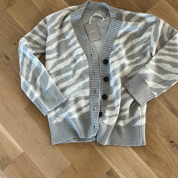 Everlane The Alpaca Tiger Jacquard Cardigan-S-NWT - Picture 8 of 9